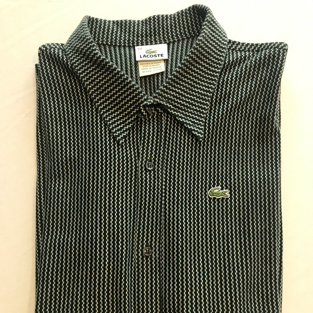 Lacoste Knit Button Down short sleeves men’s shirt